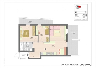 zoom immagine (Appartamento 93 mq, soggiorno, 2 camere)
