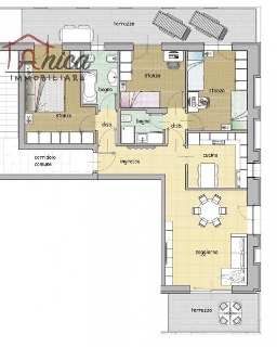 zoom immagine (Appartamento 105 mq, soggiorno, 3 camere, zona Roncafort / Canova)